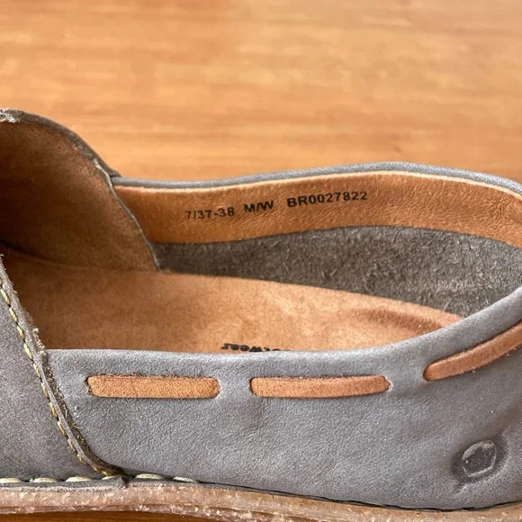 Born Women’s Naya Leather Slip-On Loafers Size 7 Like New - Picture 3 of 4
